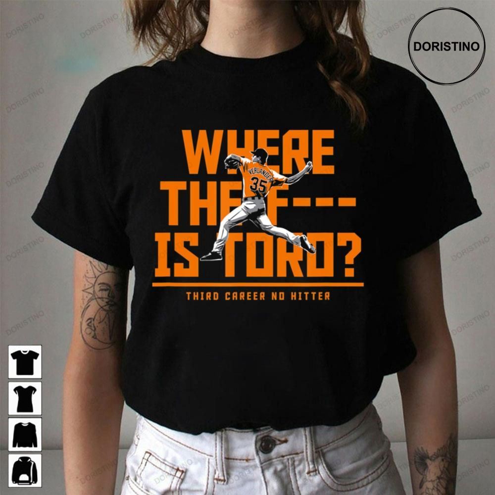 Where The Fuk Is Tord Justin Verlander Vintage Baseball Limited Edition T-shirts